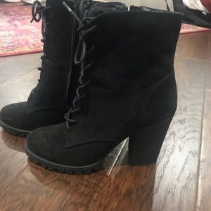 Heeled Combat boots